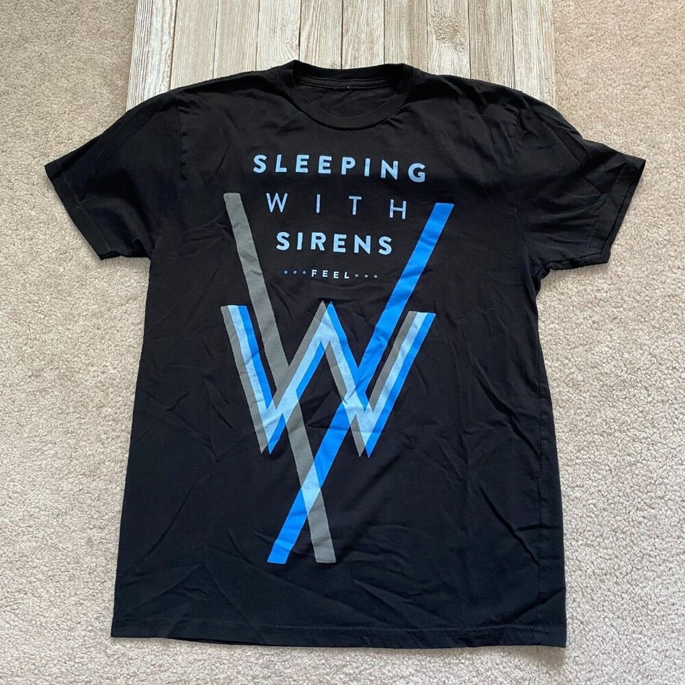 Sleeping With Sirens SWS Chest Approx. 18 1/4'' Feel T-Shirt Post-Hardcore Band